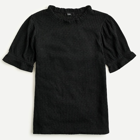 J. Crew Tops - J. Crew | NWT Puff-sleeve pointelle top AS029